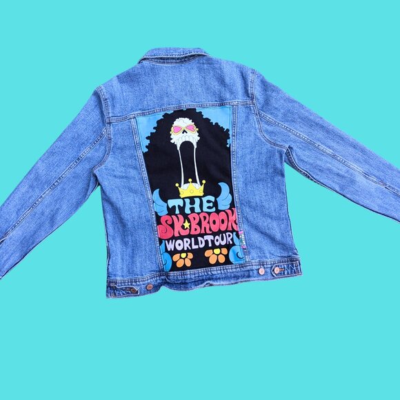 Handmade, Upcycled One Piece Denim Jacket Size L - Picture 3 of 4